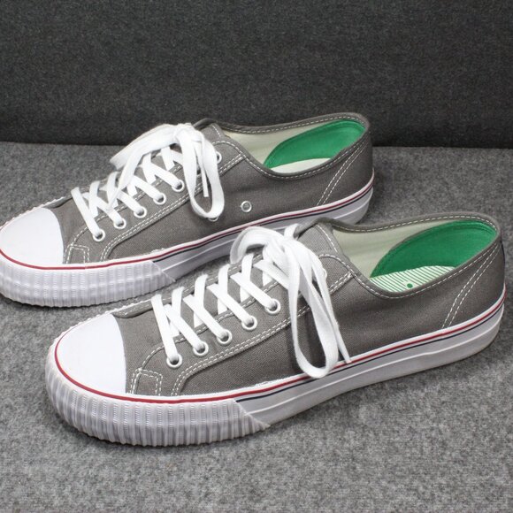PF Flyers Sneakers Center Lo Reissue Gray Grey MC1002NV Mens Size 12 - Picture 3 of 14